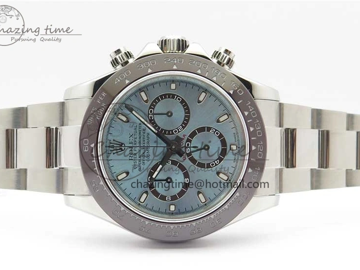 1218 Daytona 116506 Noob 1:1 Best Edition Ceramic Bezel Ice Blue Dial on SS Bracelet A Functional 2979